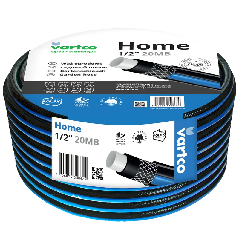 4-lagiger Wasserschlauch Gartenschlauch Schlauch Gartenbewässerung Flexibel Flexischlauch Polyester-Kreuzgeflecht UV-beständig 25 Bar 1/2" 20m