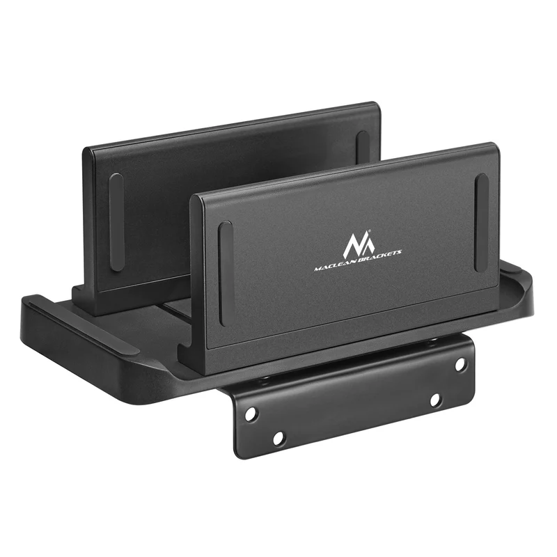 Mini PC/Thin-Client-Halterung 2 in 1 Freistehend oder VESA-Befestigung Kompatibel mit VEASA-Halterungen Maximale Belastung 3kg einstellbare Breite: min. 5 mm, max. 70 mm Schwarz